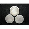 Image 1 : 1853,54 & 56 SEATED LIBERTY QUARTERS