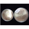 Image 2 : CANADA 1975 $5 & $10 OLYMPIC SILVER COINS PF LIKE