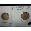 Image 1 : 1907 & 07-O BARBER DIMES BOTH FINES