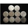 Image 2 : 10 ASSORTED 1870'S SEATED LIBERTY DIMES