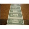 Image 2 : 5-2003-A $1 FRN'S CONSECUTIVE LOW SERIAL #'S