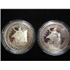 Image 2 : 2-1997 INDIA MEDALLIC TRADE DOLLARS COLORIZED
