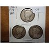Image 1 : 1916-S,17 & 18 MERCURY DIMES