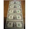 Image 1 : 5-2003-A ONE DOLLAR FRN'S CONSECUTIVE LOW SERIAL #