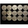Image 1 : 15 ASSORTED WASHINGTON SILVER QUARTERS