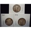 Image 1 : 1928,29 & 30 STANDING LIBERTY QUARTERS