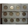 Image 2 : 12 ASSORTED WASHINGTON SILVER QUARTERS