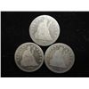 Image 1 : 1875,76 & 77-S SEATED LIBERTY QUARTERS