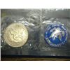 Image 2 : 1973-S IKE SILVER DOLLAR (UNC) (BLUE PACK)