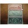 Image 2 : CANADIAN CURRENCY 1937 & 54 $1'S AND 1954 $2