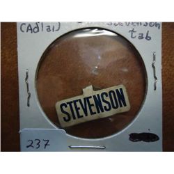 STEVENSON POLITICAL TAB (AS SHOWN)