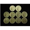 Image 2 : 10 ASSORTED MERCURY DIMES