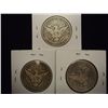 Image 2 : 1907,08-D & 09-S BARBER HALF DOLLARS ALL VG'S