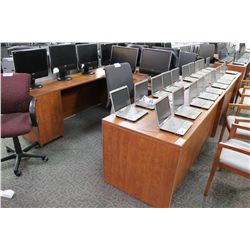 AUTUMN MAPLE U SHAPE EXECUTIVE DESK LH