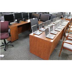 AUTUMN MAPLE U SHAPE EXECUTIVE DESK LH