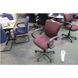 STEELCASE A LA CARTE BURGANDY TASK CHAIR