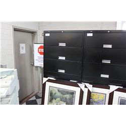 HON BLACK 6 DRAWER MEDICAL FILE CABINET