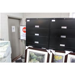 HON BLACK 6 DRAWER MEDICAL FILE CABINET