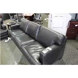 SCALI DURANTE BLACK LEATHER SOFA