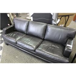 SCALI DURANTE BLACK LEATHER SOFA