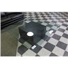 Image 1 : GLASS 5'X5' RECEPTION COFFEE TABLE