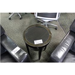 GRANITE INLAYED SIDE TABLE