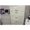 Image 1 : 5 DRAWER LATERAL FILE CABINET WITH CONTENTS