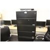 Image 1 : BLACK 5 DRAWER LATERAL FILE CABINET
