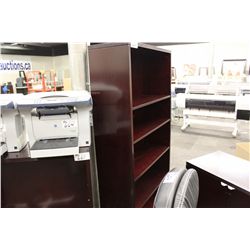 MAHOGANY 6' BOOKSHELF