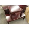 Image 1 : MAHOGANY COFFEE TABLE AND END TABLE