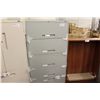 Image 1 : GREY 5 DRAWER LATERAL FILE CABINET