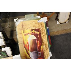 LARGE LOT OF UNFRAMED ART WORK