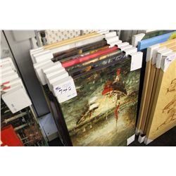 LARGE LOT OF UNFRAMED ART WORK