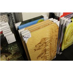 LARGE LOT OF UNFRAMED ART WORK