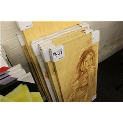 LARGE LOT OF UNFRAMED ART WORK