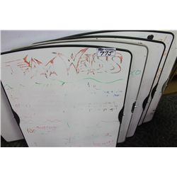 LOT OF 5 SMALL WHITEBOARDS