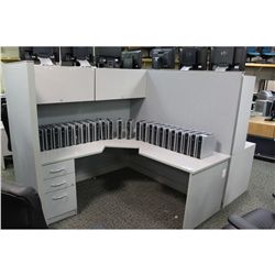 GREY TAYCO 6'X6' CORNER WORKSTATION