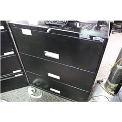 BLACK 3DR LATERAL FILE CABINET