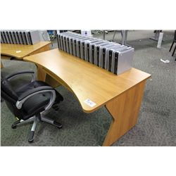 MAPLE CURVED COMPUTER TABLE