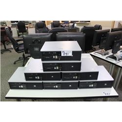7 HP DUO CORE COMPUTERS "NO HARD DRIVE"