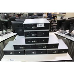 7 HP DUO CORE COMPUTERS "NO HARD DRIVE"