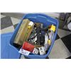 Image 1 : PLASTIC BIN WITH TOOLS