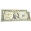 Image 1 : 1957 SERIES A $1 SILVER CERTIFICATE SERIAL #J99363076A *PLEASE LOOK AT PICTURE TO DETERMINE GRADE*