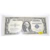 Image 1 : 1935 E SERIES $1 SILVER CERTIFICATE SERIAL # A88618757I *RARE EXTRA FINE HIGH GRADE*!