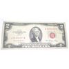 Image 1 : 1953 SERIES $2 RED SEAL BILL SERIAL # A31858257A *NICE BILL - LOOK TO DETERMINE GRADE*!!