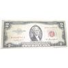 Image 1 : 1953 A SERIES $2 RED SEAL BILL SERIAL # A59146541A *NICE BILL - LOOK TO DETERMINE GRADE*!!