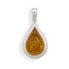 Image 1 : Small Pear Shape  Amber Pendant