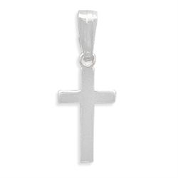 Extra Small Polished Cross Charm