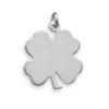 Image 1 : Engravable Shamrock Pendant