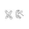 Image 1 : Curved "X" Earrings